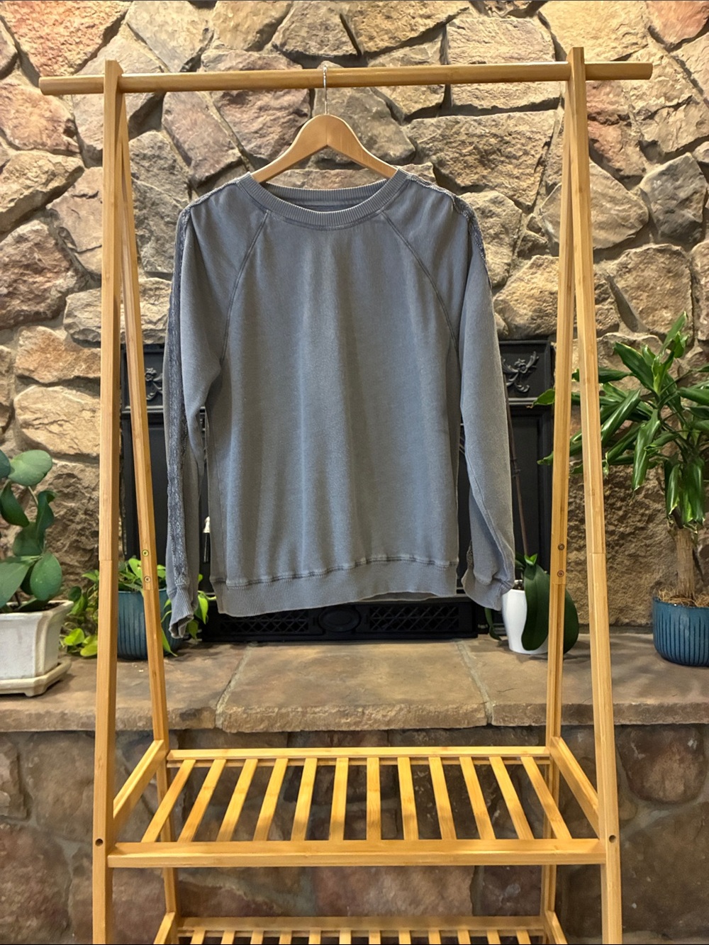 SO Women's Gray Crewneck Sweatshirt